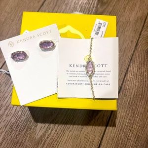 Kendra Scott new with box and tags. Bracelet and earrings set